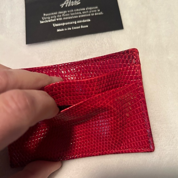 Abas red card and money holder in alligator leather - Picture 7 of 7
